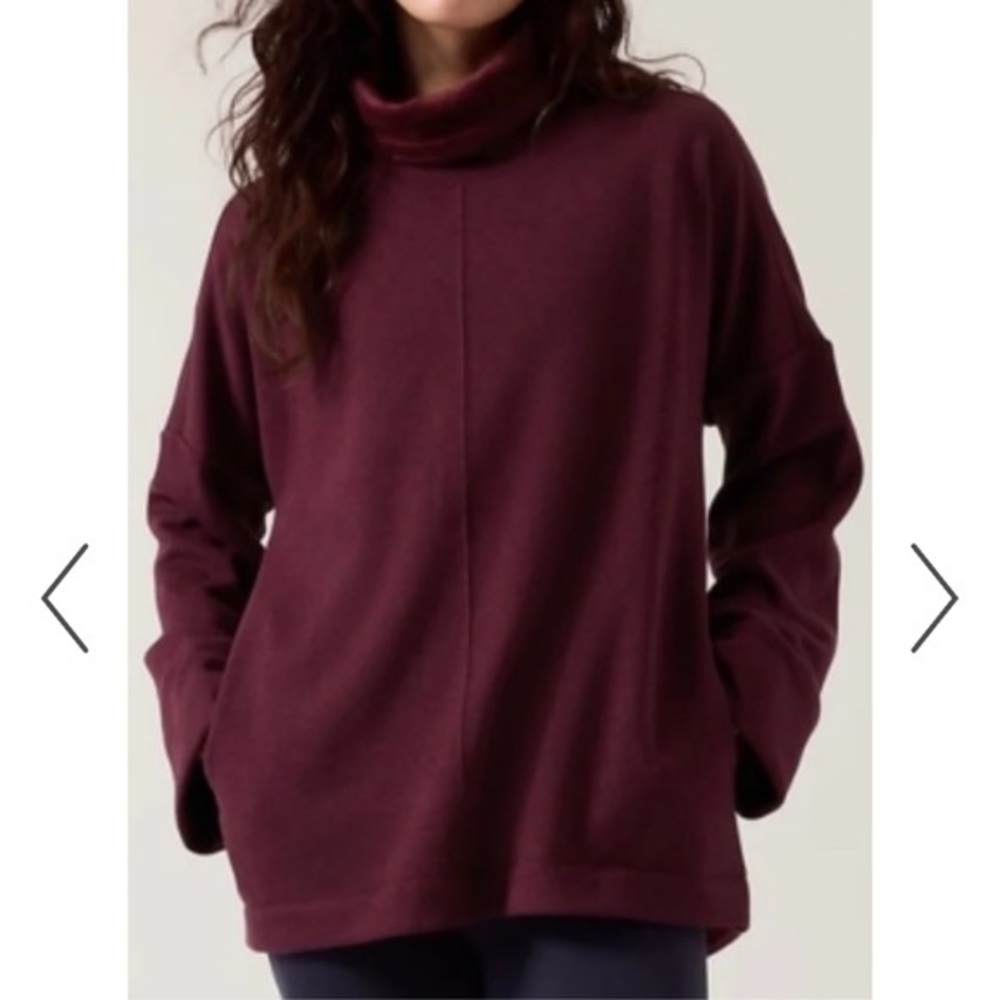 Athleta cozy karma funnel neck sweater